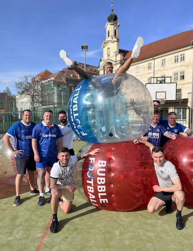 Bubble football sports event zorb football